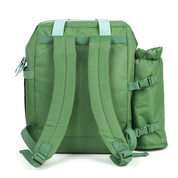 Sac Pique-nique Isotherme CI – Pour 4 Personnes, Olive, 20L, Avec Couverts, Camping