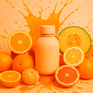 Bouteille isotherme réutilisable Blush en inox Yoko Design 350 ml Mimosa