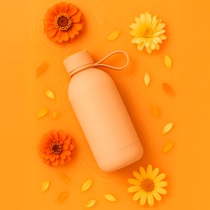 Bouteille isotherme réutilisable Blush en inox Yoko Design 500 ml Mimosa
