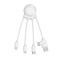 Câble de charge multi-connecteurs Octopus Blanc