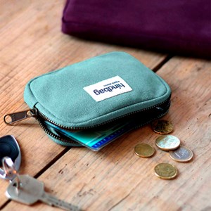 Porte-monnaie coton bio Lili Hindbag Sauge