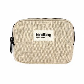 Porte-monnaie coton bio et toile de jute naturelle Lili Hindbag
