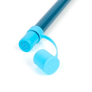 Paille filtrante Lifestraw SIP élimine bactéries parasites et microplastiques Bleu foncé