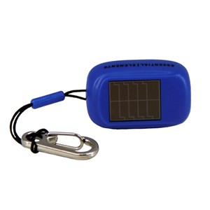 Torche porte-clés dynamo solaire 20 mAh Bleu
