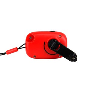 Torche porte-clés dynamo solaire 20 mAh Rouge