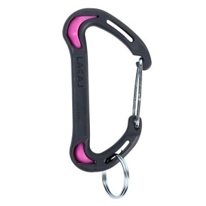 Mousqueton tire-tiques robuste en matériau recyclé pour randonnée et bivouac Rose