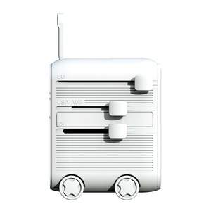 Adaptateur universel de voyage avec USB-C 25W 150 pays Blanc