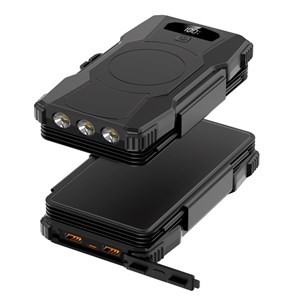 Batterie solaire charge rapide USB-C et induction 15W 10 000 mAh