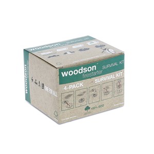 4 kits allume-feu woodson 