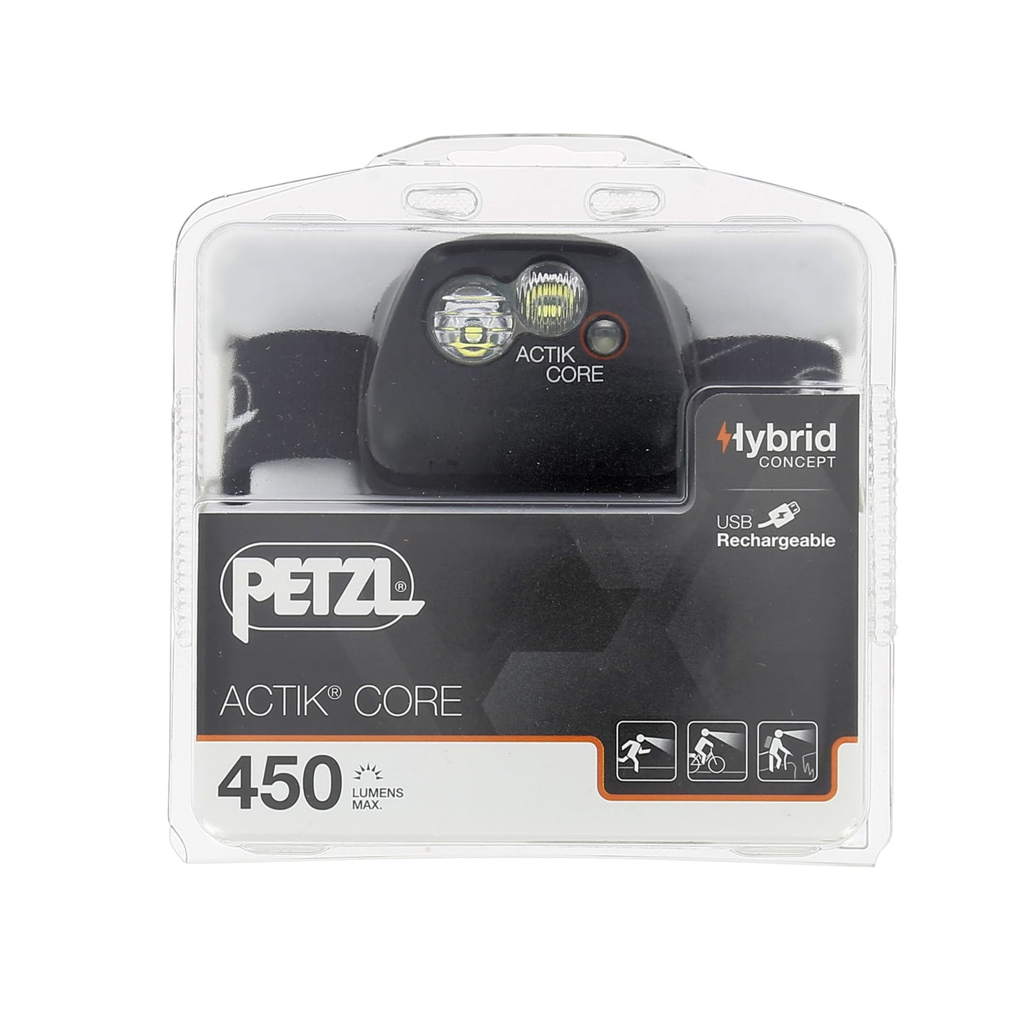 Accessoire de running Petzl Lampe Frontale 600 Lumens Actik Core  Grise