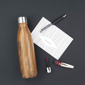 Bouteille isotherme bois