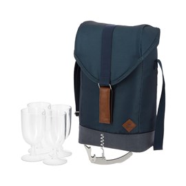 Porte-bouteille écoconçu et 4 verres