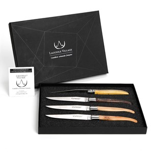 Coffret couteaux Laguiole 4 essences