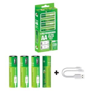 Bloc D’alimentation USB Pour Piles AA/AAA : Remplace 1 à 4 Piles, Rechargeable Et Pratique !