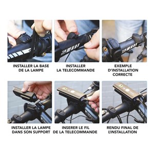 Eclairage guidon vélo et trottinette