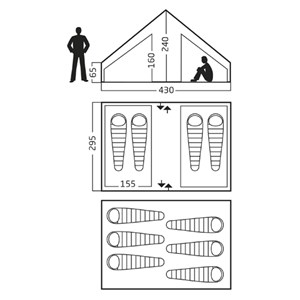 Tente 6 personnes en coton Utgard