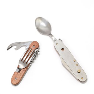 Couverts amovibles bois et inox