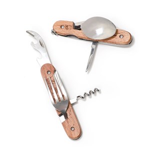 Couverts amovibles bois et inox