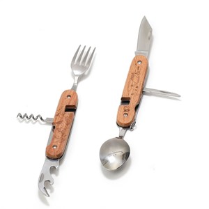 Couverts amovibles bois et inox