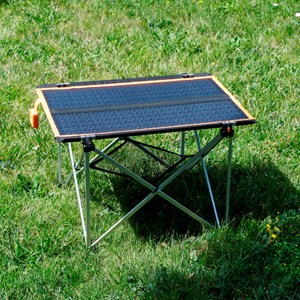 Table de camping pliable solaire 30W