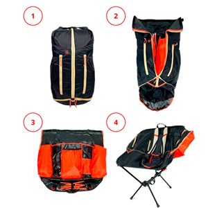 Chaise sac à dos compressible