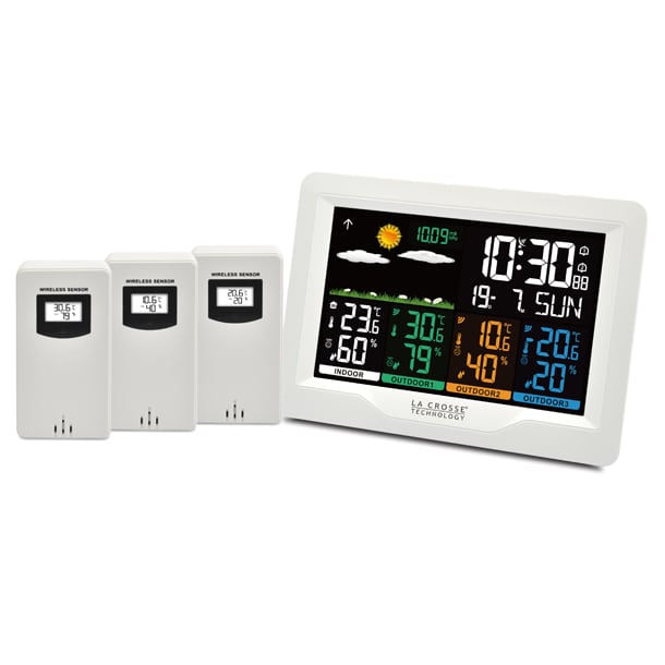 Station météo connectée LCD couleur - Thermo / Hygromètre int./ext