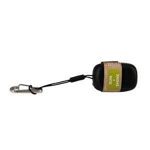 Torche porte-clés dynamo solaire 20 mAh Noir