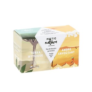Coffret bougies Ambre et Tonka
