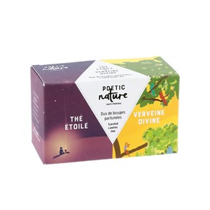 Coffret bougies Thé et Verveine