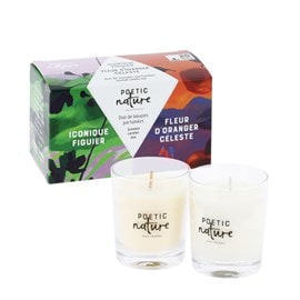 Coffret bougies Figue et Oranger