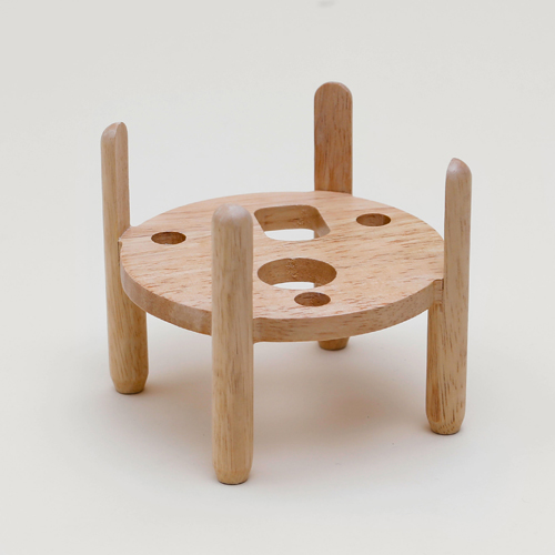 Socle en bois avec rainure 18 x 1;6 x 4 cm - DIY ref 2199