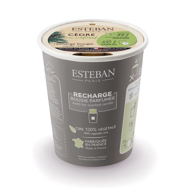 Recharge pour bougie Cèdre naturel 180g