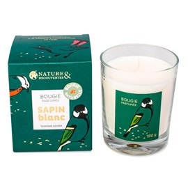 Bougie parfumée sapin blanc naturel