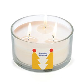 Grande bougie Sapin Blanc naturel