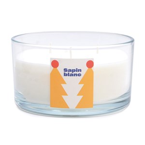 Grande bougie Sapin Blanc naturel