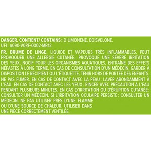 Brume de linge mandarine yuzu