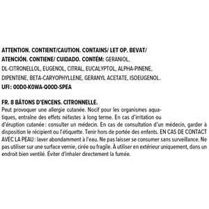 Encens de jardin citronnelle