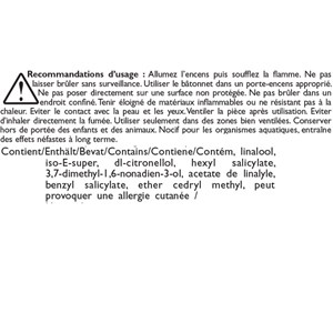 Bâtonnets d'encens Néroli naturel