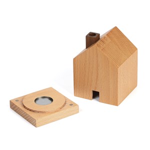 Porte encens maison en bois