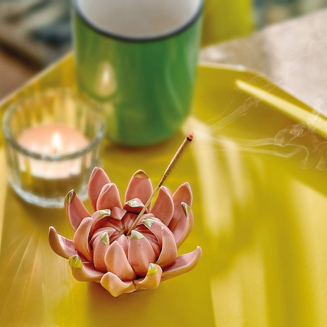 Porte-encens fleur de lotus