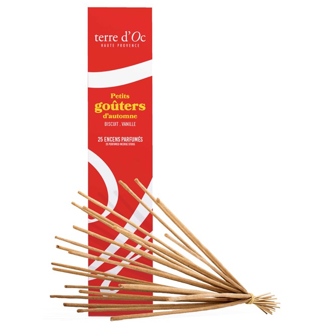 Petits goûters d’automne 25 bâtonnets d'encens terre d'Oc