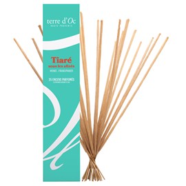Tiaré sous les alizées 25 bâtonnets d'encens monoï frangipanier terre d'Oc