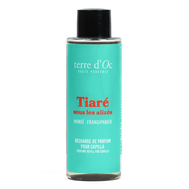 Tiaré sous les alizées recharge Capilla monoï frangipanier 150 ml terre d'Oc