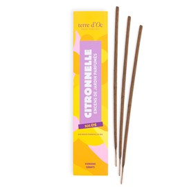 8 encens XXL SOS été artisanaux pour le jardin citronnelle géranium eucalyptus