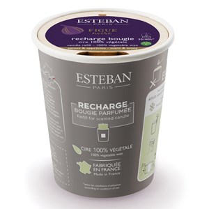 Recharge pour bougie parfumée Figue noire 180 g Esteban
