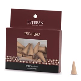 Cônes d'encens à faire brûler Teck & Tonka Esteban 18 g