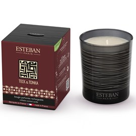 Bougie parfumée rechargeable Teck & Tonka Esteban 180 g