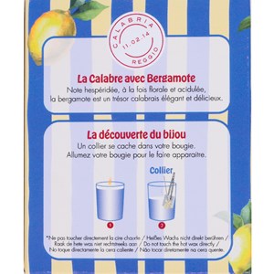 Bougie bijou artisanale senteur bergamote Geodosis 180 g