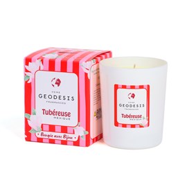 Bougie bijou artisanale senteur tubéreuse Geodosis 180 g