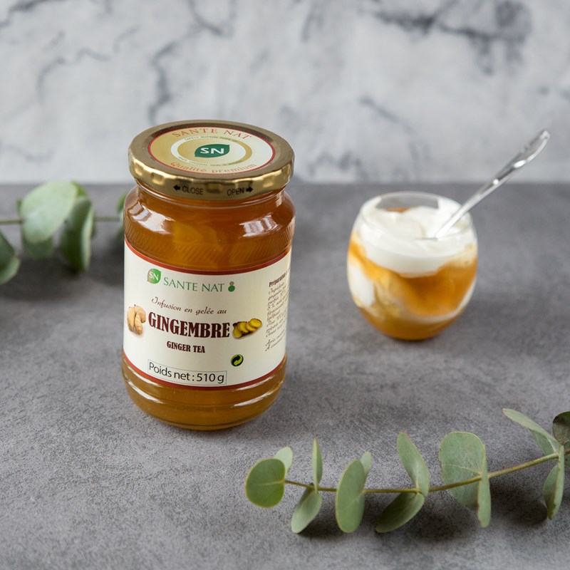 Infusion en gelée à base de gingembre